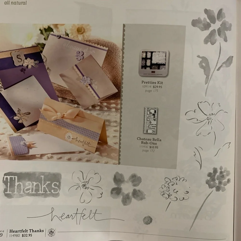 STAMPIN Up! Heartfelt Thanks - Set of 9 Stamps